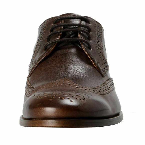 Tod\'s Men\'s Brown Leather Wing Tip Oxfords Shoes